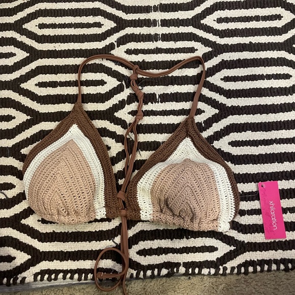 Knitted/ Crochet Swim Top Bikini - Picture 1 of 5